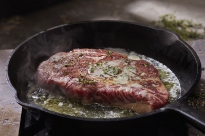 Protein derived from beef was more successful at stimulating muscle protein synthesis than plant-based proteins were.  Image Source: 	LauriPatterson/Getty Images