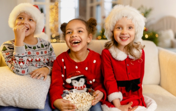 Winter snacking Christmas kids Siarhei SHUNTSIKAU