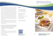 Clear and clean up your labels with…  Empro® our new pea protein isolates