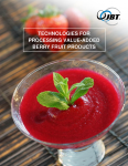 Processing berry fruit for food & beverages